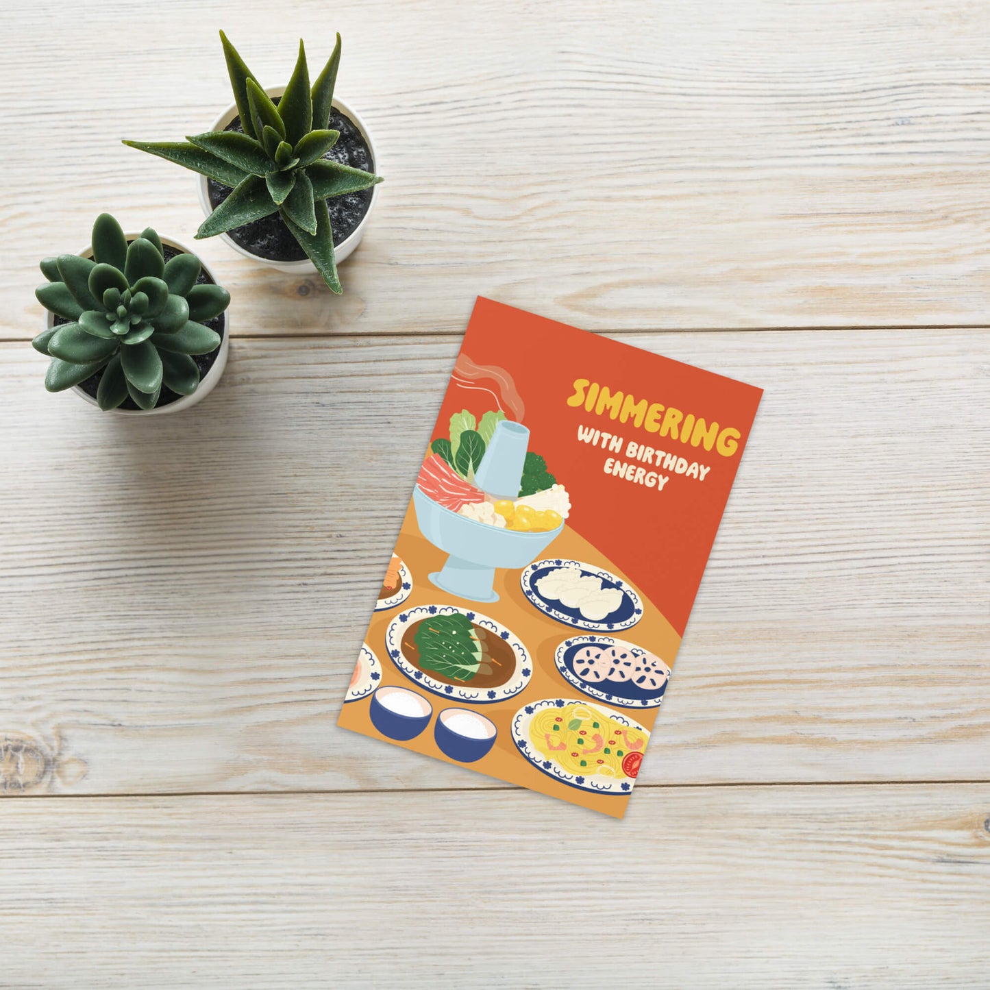 Hot Pot Simmering Greeting Card