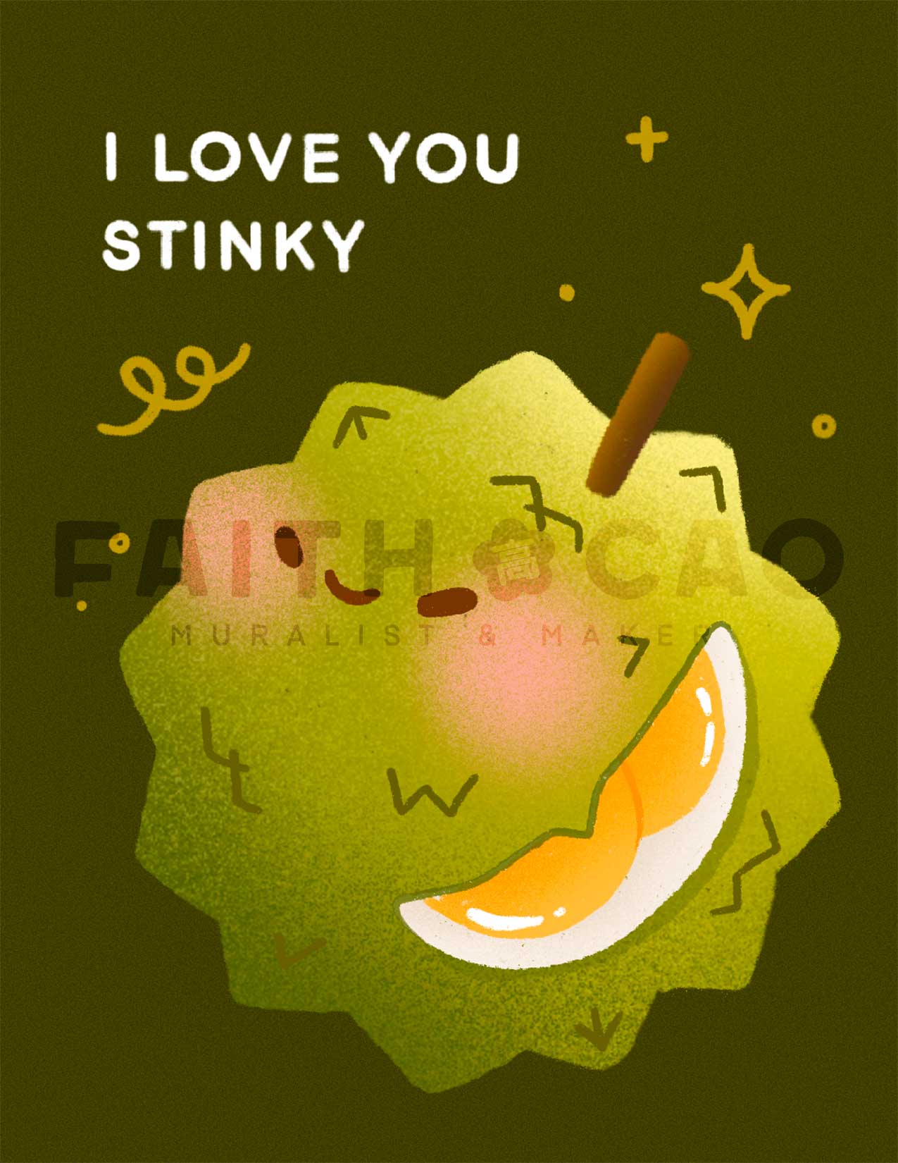 Durian Love Card