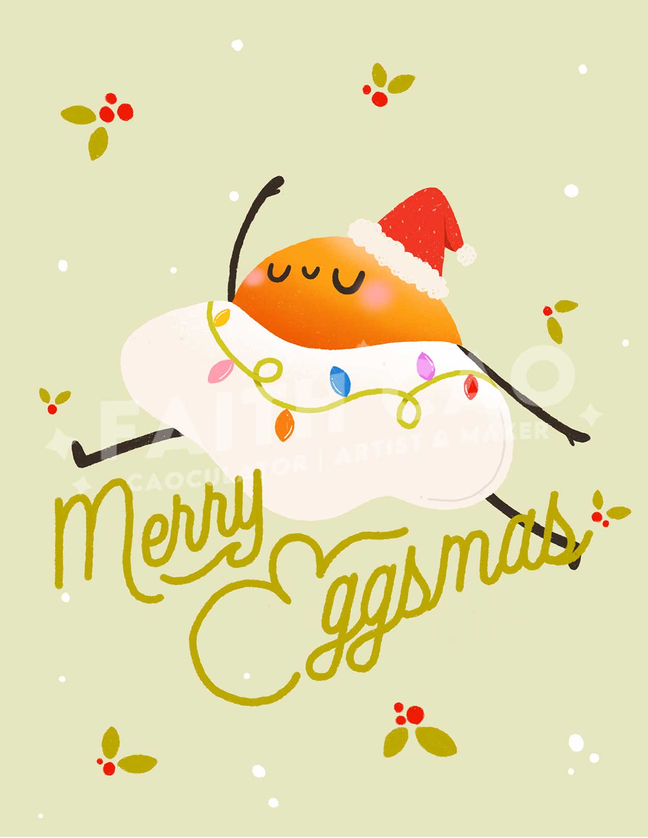 Merry Eggsmas Card