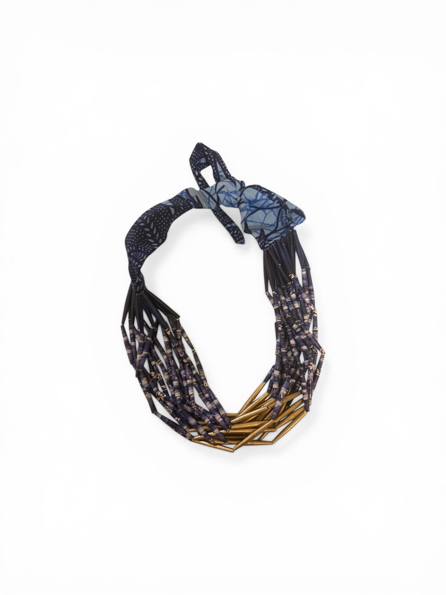 Paper Bead Statement Necklace