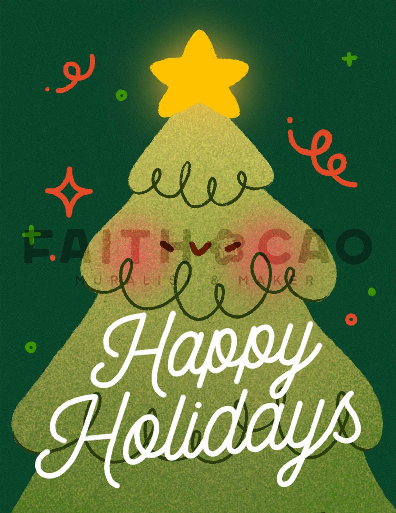 Christmas Tree Holiday Card