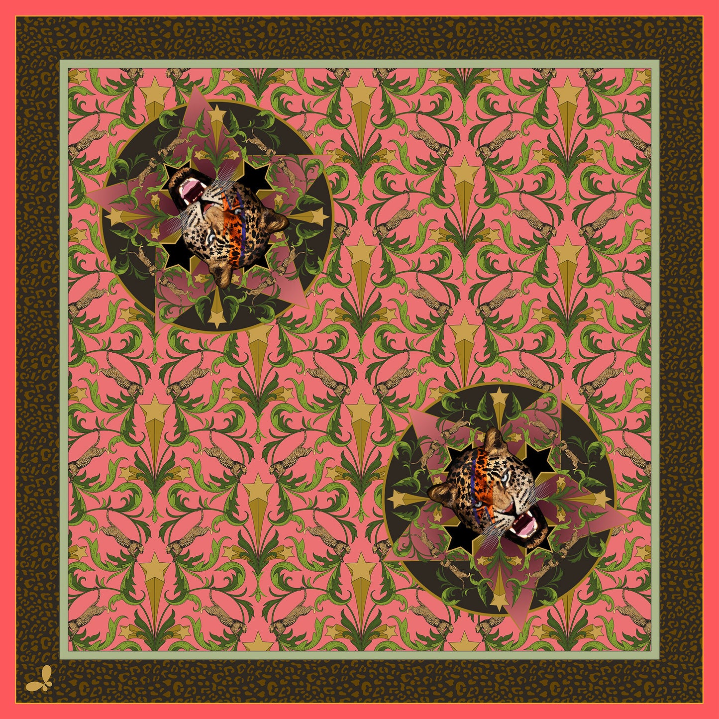 Hollywood & Vine Large Silk Scarf