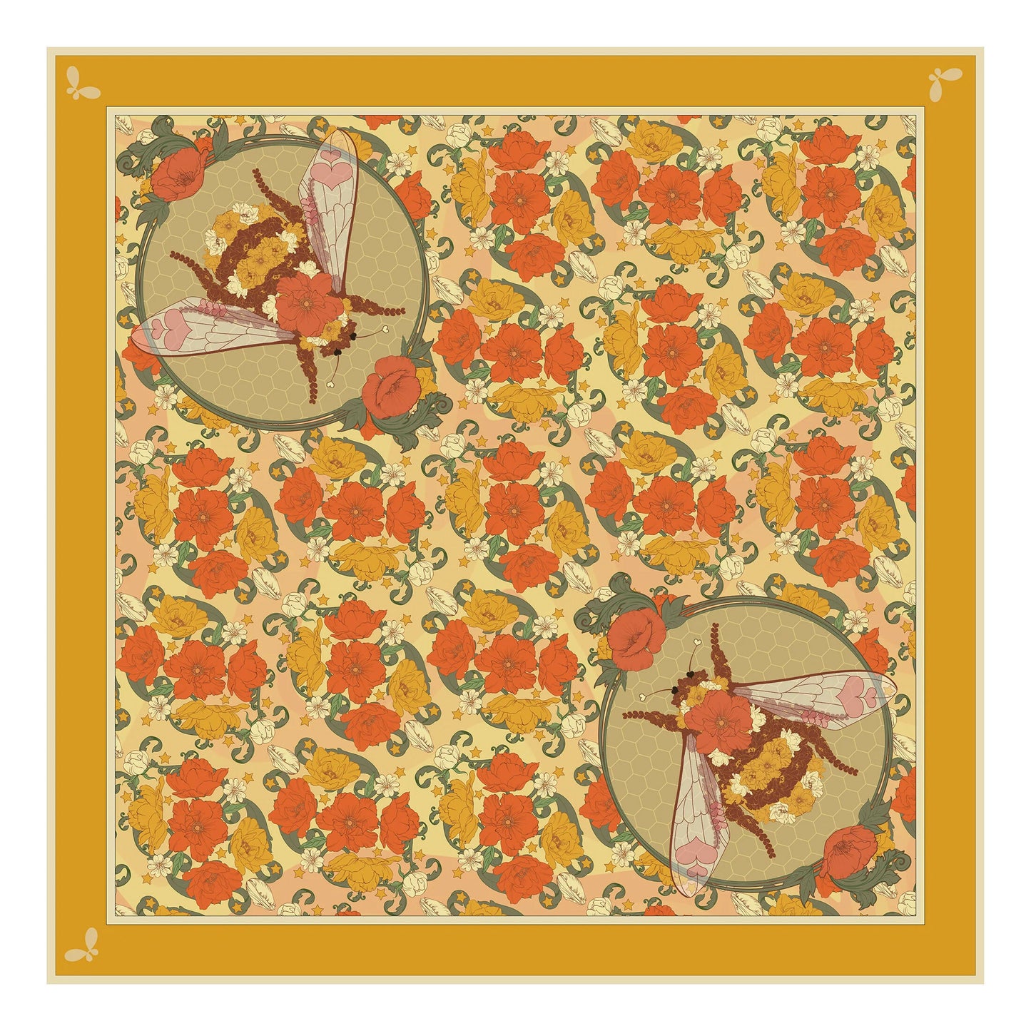 Bloom Queen Bee Large Scarf