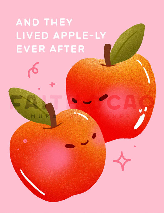Apple Wedding Card