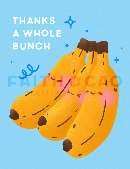 Banana Thank You Card