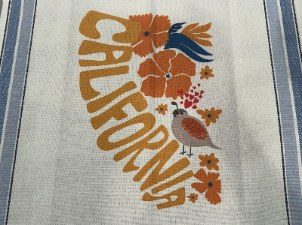 Illustrated Map Cotton Kitchen Tea Towel