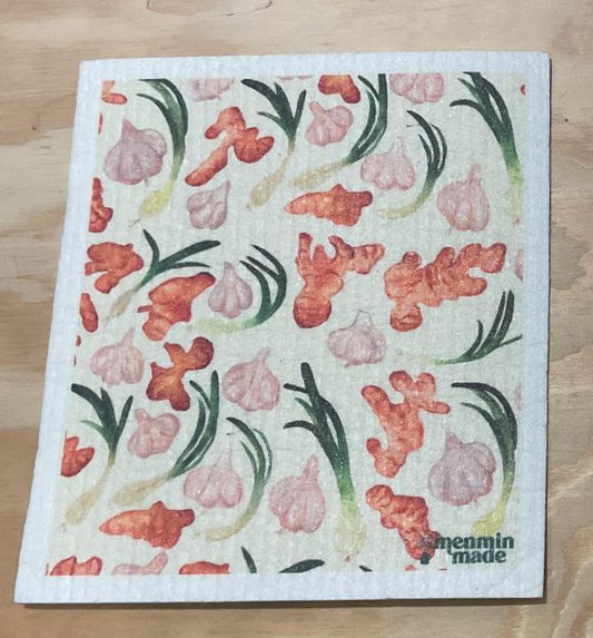 Ginger Garlic Scallion Swedish Dishcloth
