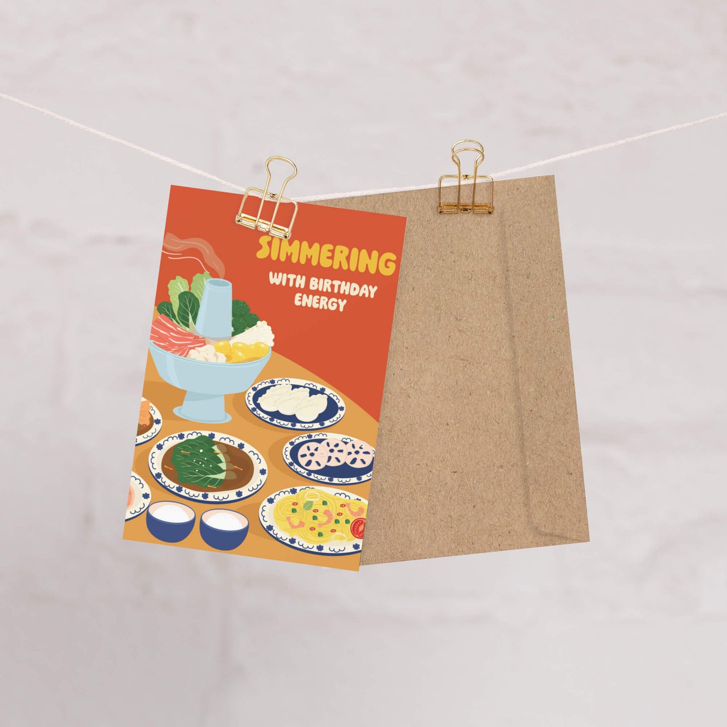 Hot Pot Simmering Greeting Card