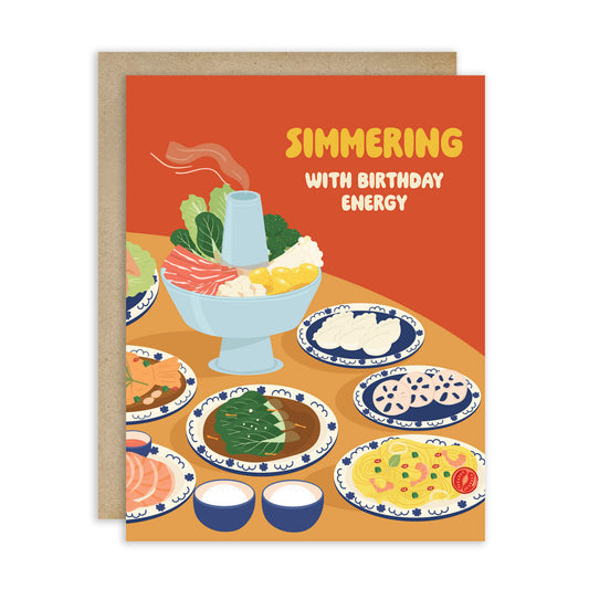 Hot Pot Simmering Greeting Card