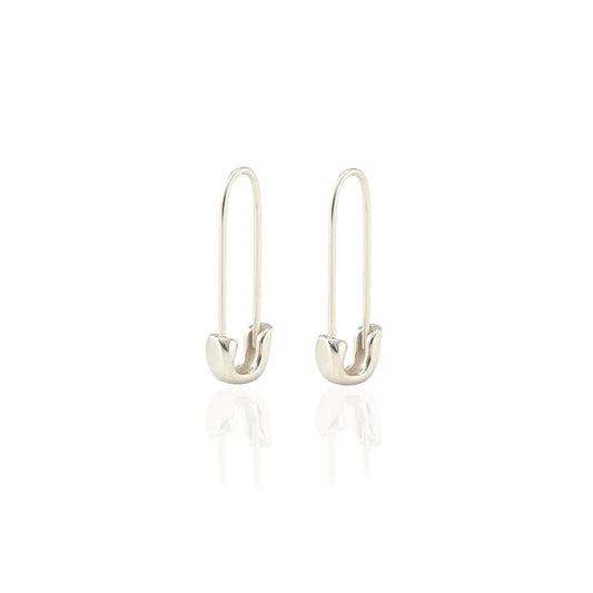 Safety Pin Hoop Earrings