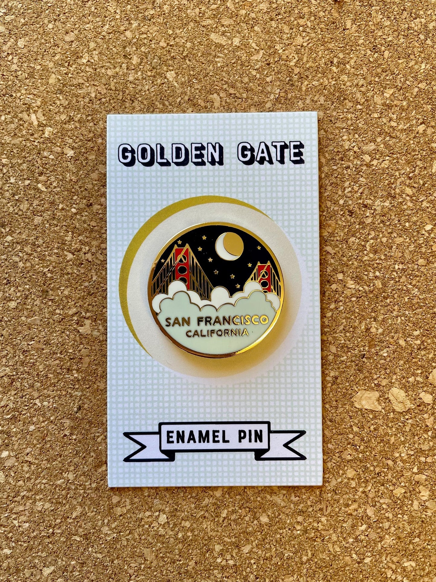 Golden Gate Enamel Pin