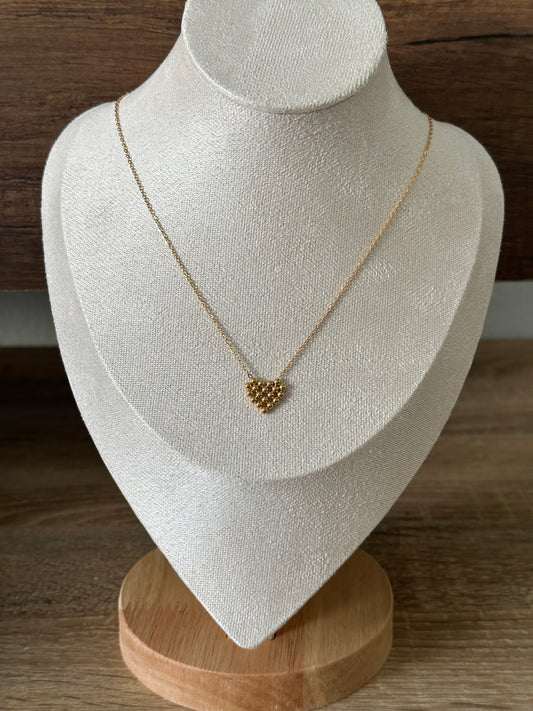 Dotted Heart Necklace