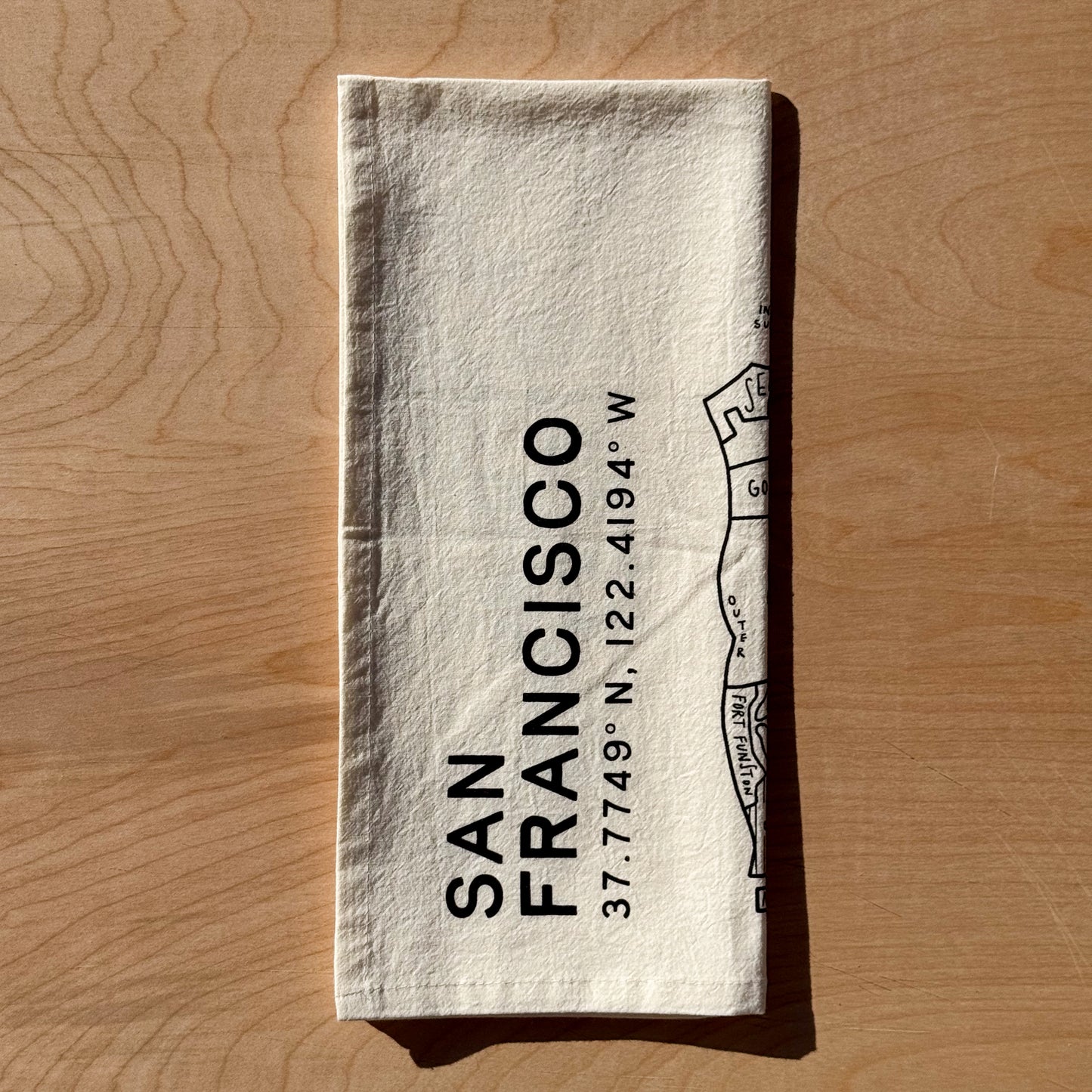 San Francisco Map Tea Towel