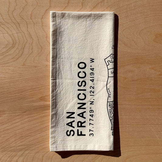 San Francisco Map Tea Towel