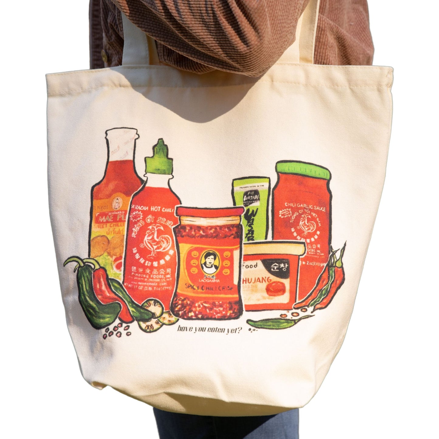 Asian Hot Sauces Tote Bag