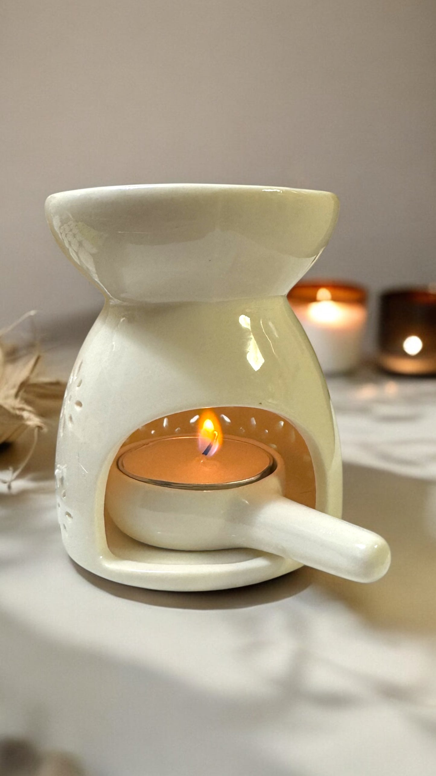 Elegant Ceramic Tealight Wax Melt Warmer
