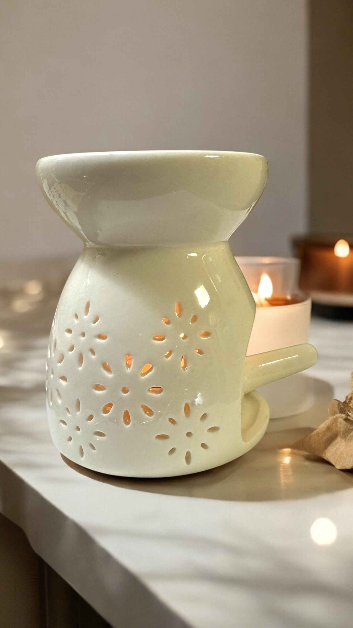 Elegant Ceramic Tealight Wax Melt Warmer