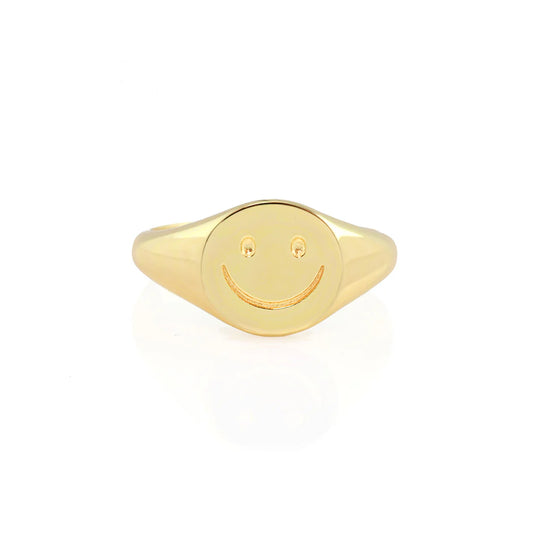 Happy Signet Ring