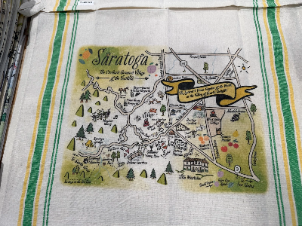 Illustrated Map Cotton Kitchen Tea Towel