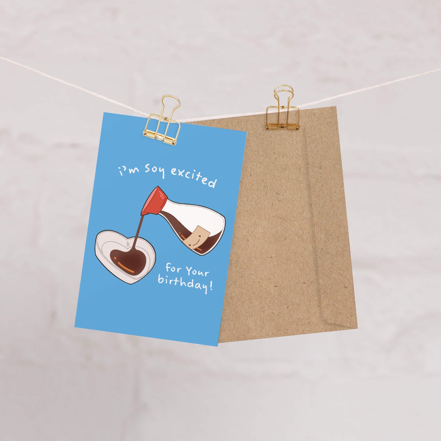 Soy Excited Birthday Card