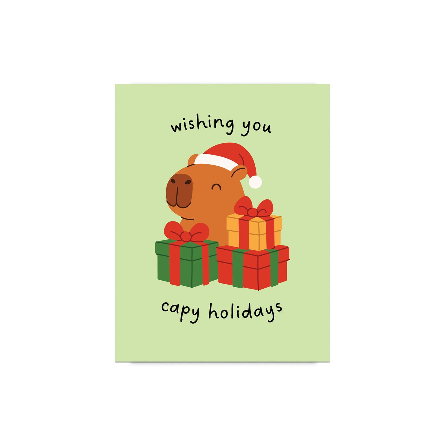 Capy Holidays Greeting Card