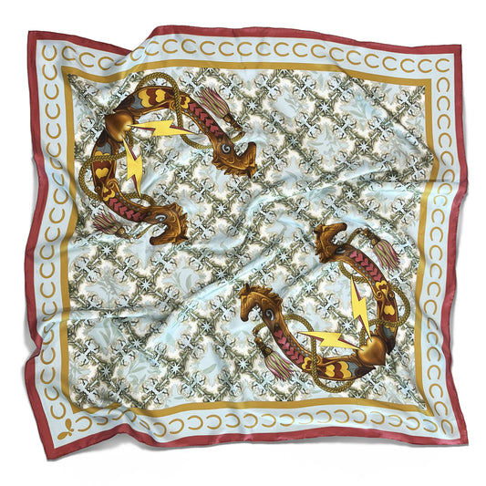 Lucky Pony Large Silk Scarf